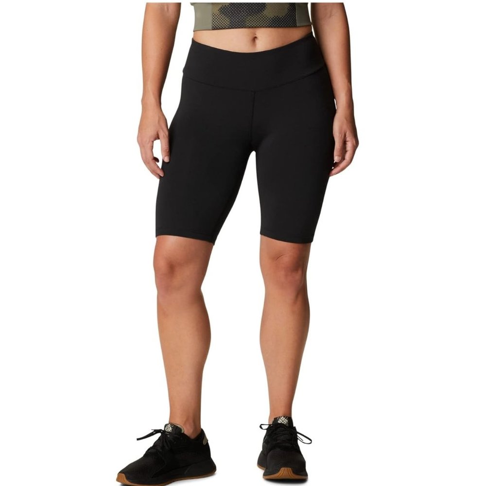 NWT Columbia Women's Trek 1/2 Tight High Waist Shorts Black Size XS $50 JJ451